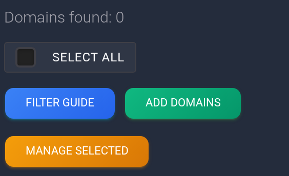 In Domains, click Add domains.