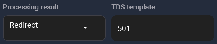 Redirect, template501, Clear filters and Show results