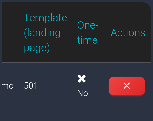 One-time: No, and the stream delete button — mobile