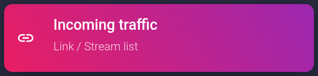 Incoming traffic in the settings for plan #101 — mobile